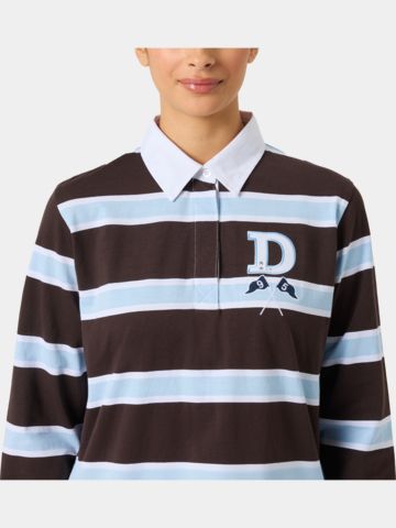 Daily Sports RUGBY Langarm Polo braun