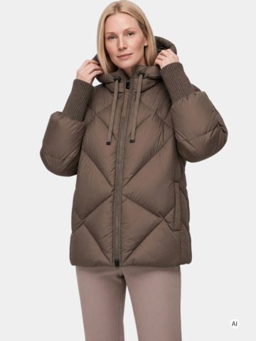 Bogner SHERYL-D2 péřová bunda taupe
