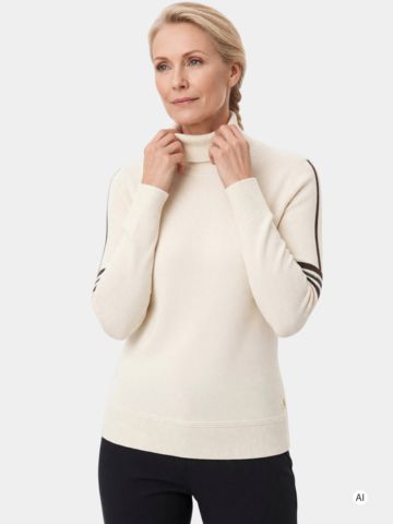 Bogner LOUISE Rollkragen Strick offwhite