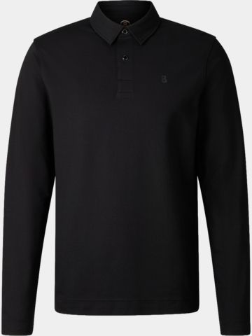 Bogner TIMON-6 Langarm Polo schwarz