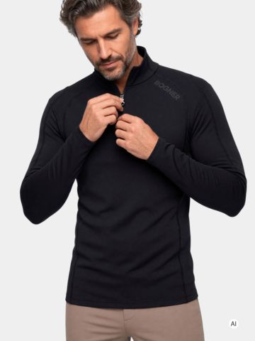 Bogner HARRY Stretch Midlayer schwarz