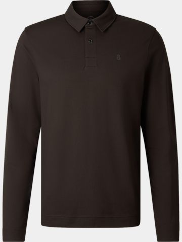Bogner TIMON-6 Langarm Polo taupe