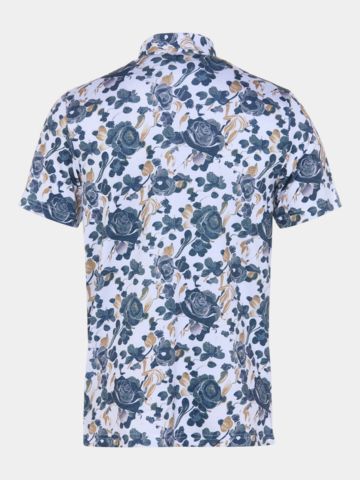 TravisMathew FEATHERWEIGHT VILLA Halbarm Polo weiß