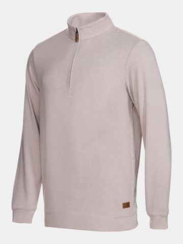 TravisMathew CLOUD SWEATER 1/4 ZIP sweatshirt sand
