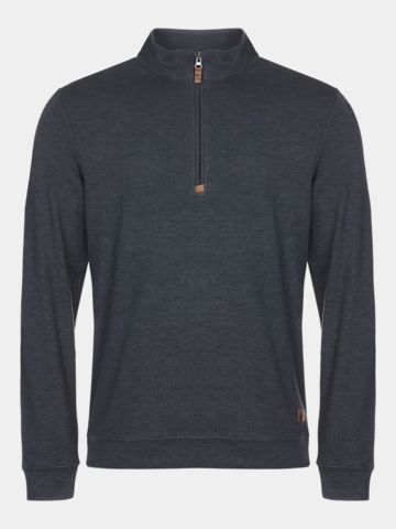 TravisMathew CLOUD SWEATER 1/4 ZIP sweatshirt black