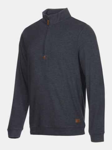 TravisMathew CLOUD SWEATER 1/4 ZIP sweatshirt black