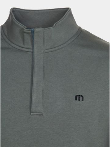 TravisMathew CLOUD QUARTER ZIP 2.0 sweatshirt olive