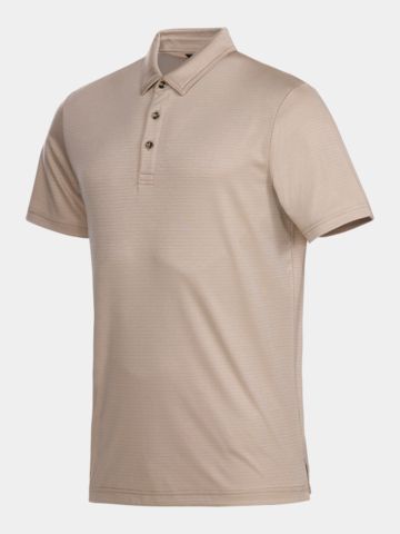 TravisMathew THE ZINNA 2.0 half-sleeve polo beige