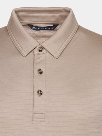 TravisMathew THE ZINNA 2.0 half-sleeve polo beige