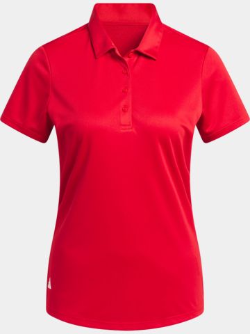 adidas Golf Performance Primegreen Halbarm Polo rot