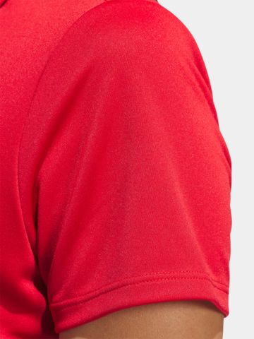 adidas Golf Performance Primegreen Halbarm Polo rot