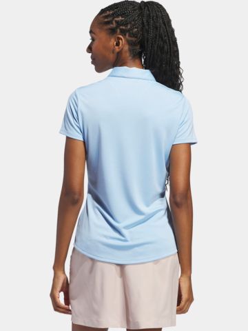 adidas Golf Performance Primegreen Halbarm Polo hellblau