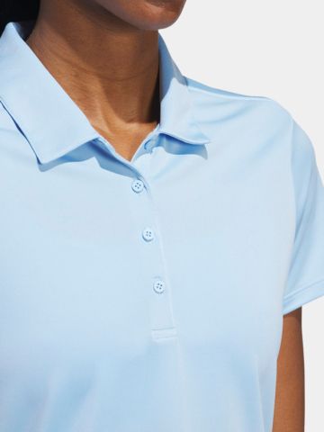 adidas Golf Performance Primegreen Halbarm Polo hellblau