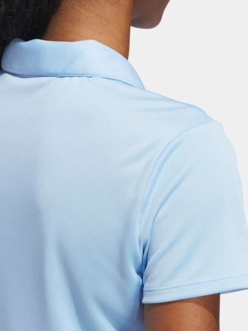 adidas Golf Performance Primegreen Halbarm Polo hellblau