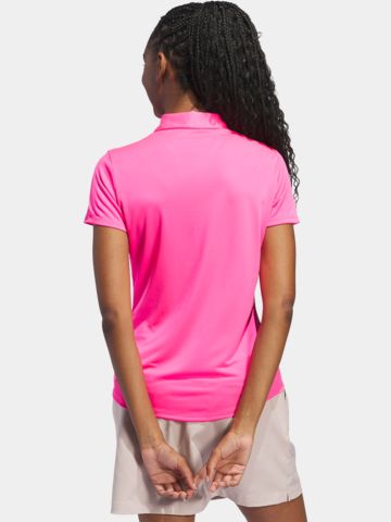 adidas Golf Performance Primegreen Halbarm Polo pink