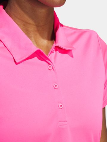 adidas Golf Performance Primegreen Halbarm Polo pink