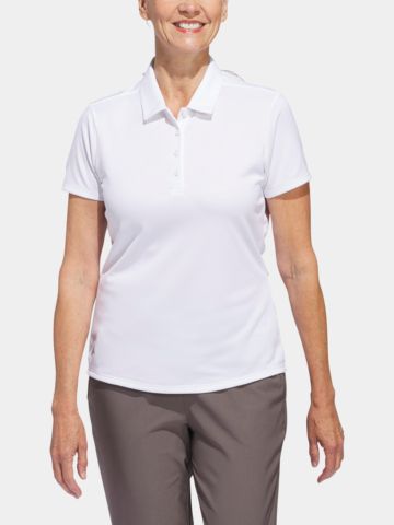 adidas Golf Performance Primegreen Halbarm Polo weiß