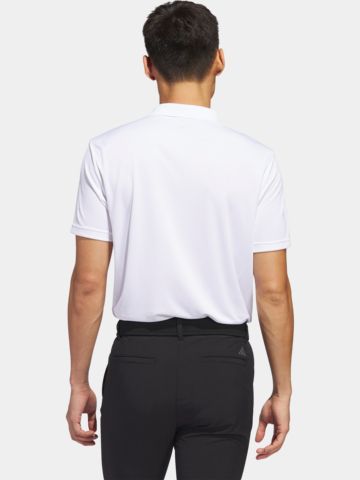 adidas Golf Performance Primegreen Half Sleeve Polo white