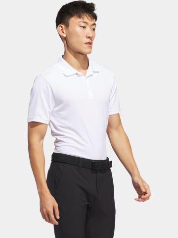 adidas Golf Performance Primegreen half-sleeve polo white