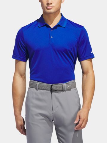 adidas Golf Performance Primegreen half-sleeve polo blue
