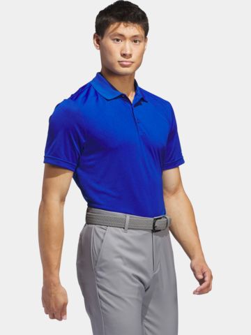 adidas Golf Performance Primegreen half-sleeve polo blue