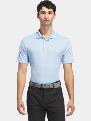 adidas Golf Performance Primegreen Half Sleeve Polo light blue