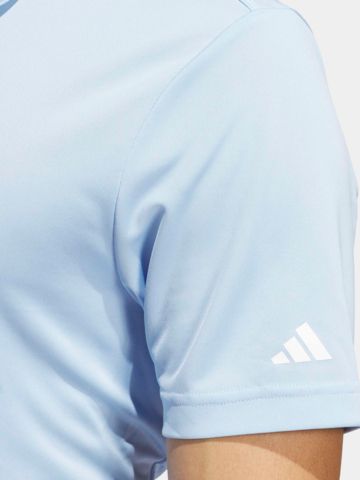 adidas Golf Performance Primegreen half-sleeve polo light blue