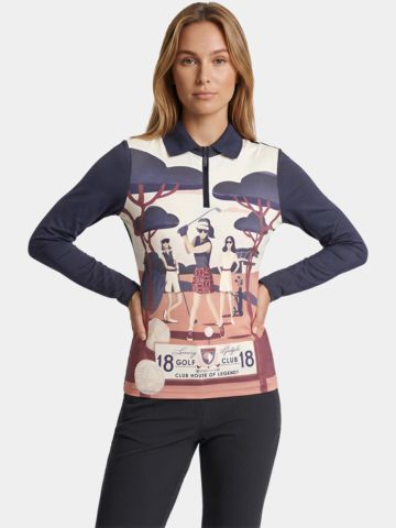 Sportalm Langarm Polo navy