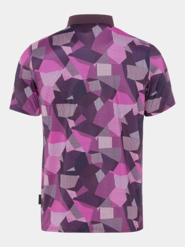 Daniel Springs Druck Halbarm Polo pink