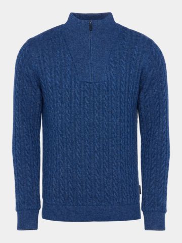 Daniel Springs Troyer Windstopper Sweater denim