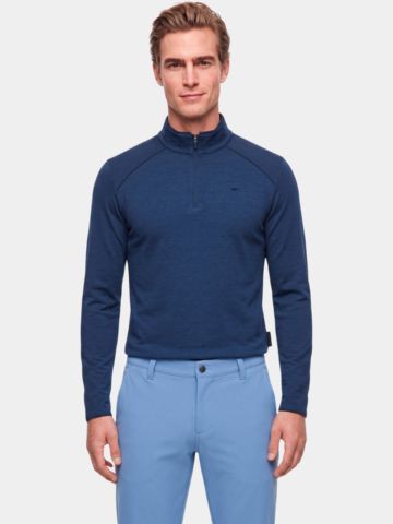 Daniel Springs 1/2 Zip Stretch Thermo Unterzieher navy
