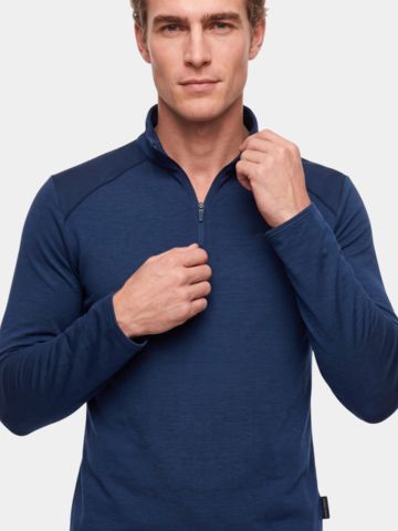 Daniel Springs 1/2 Zip Stretch Thermo Unterzieher navy