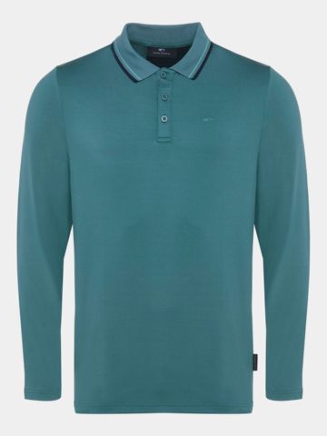 Daniel Springs Thermo Langarm Polo grün