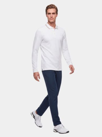 Daniel Springs Thermo Langarm Polo beige