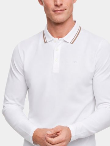 Daniel Springs Thermo Langarm Polo beige