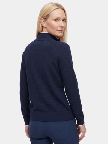 Valiente Troyer Windstopp Strick navy