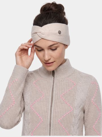 Valiente Merino Stirnband beige