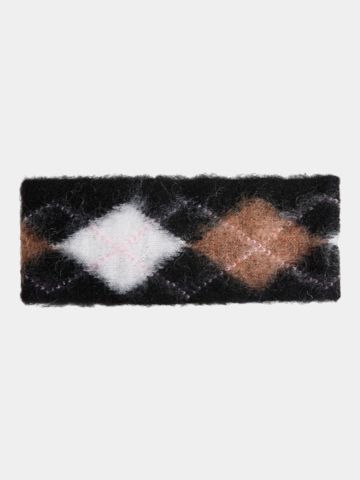Valiente Argyl Stirnband sonstige Textil Accessoires schwarz