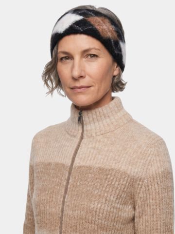 Valiente Argyl Stirnband sonstige Textil Accessoires schwarz