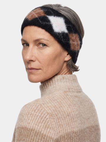 Valiente Argyl Stirnband sonstige Textil Accessoires schwarz