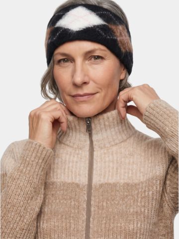 Valiente Argyl Stirnband sonstige Textil Accessoires schwarz