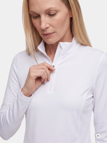Valiente 1/2 Zip Thermo Unterzieher weiß
