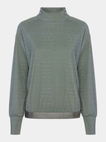 Valiente Snake Jacquard Mock Stretch Unterzieher oliv