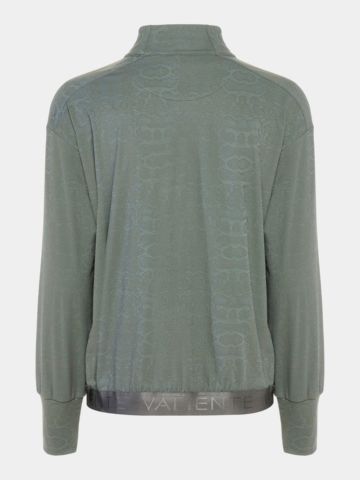 Valiente Snake Jacquard Mock Stretch Unterzieher oliv