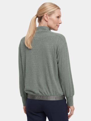 Valiente Snake Jacquard Mock Stretch Unterzieher oliv