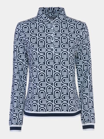 Valiente Loose Fit Langarm Polo fancy