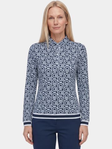 Valiente Loose Fit Langarm Polo fancy