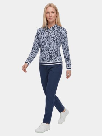 Valiente Loose Fit Langarm Polo fancy