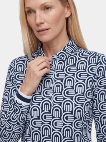 Valiente Loose Fit Langarm Polo fancy