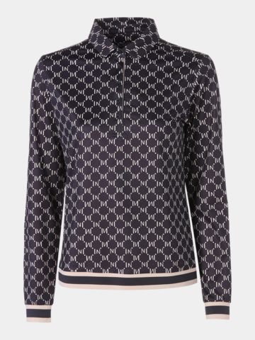 Valiente Loose Fit Langarm Polo mehrfarbig